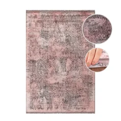 Elite Kortluvet Tæppeløber Vintage - Rosa