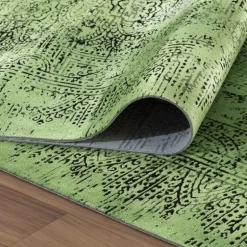 Elite Kortluvet Tæppeløber Vintage - Grøn