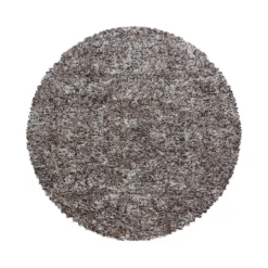 Enjoy Rund Shaggy tæppe Plettet - Beige