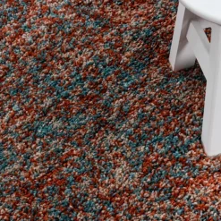 Enjoy Rund Shaggy tæppe Plettet - Terra