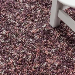 Enjoy Rund Shaggy tæppe Plettet - Pink