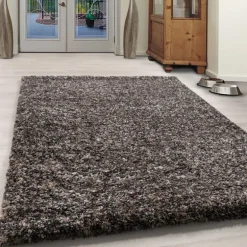 Enjoy Shaggy tæppe Plettet - Brun