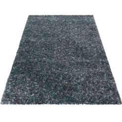 Enjoy Shaggy tæppe Plettet - Blå