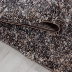 Enjoy Shaggy Tæppeløber Plettet - Brun