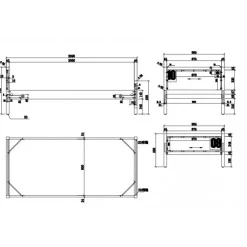 Enkeltseng 90 x 200 – Alex, natur/træ og metal