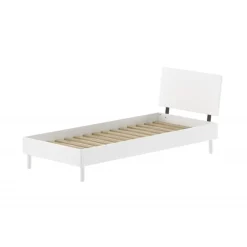 Enkeltseng i bøg 90 x 200 cm – Forrest, hvidlakeret