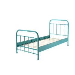 Enkeltseng metal 90×200 – New York, mintgrøn