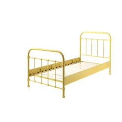 Enkeltseng metal 90 x 200 – New York, gul