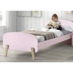 Enkeltseng til børn 90 x 200 cm – Kiddy, lyserød