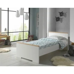 Enkeltseng 90x200 – London, hvid