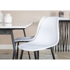 Estelle e Spisebordssæt - Sort og Hvid