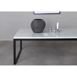 Estelle Ægte hvid Marmor Sofabord - 120 x 60cm