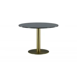 Estelle Rundt spisebord - Mørkegrå og Messing