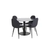 Estelle Rundt Spisebordssæt - Sort