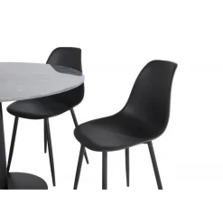 Estelle Rundt Spisebordssæt - Sort