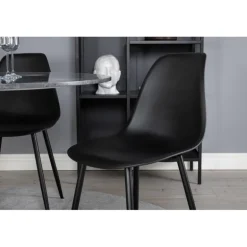 Estelle Rundt Spisebordssæt - Sort