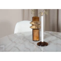 Estelle Rundt Spisebordssæt - Sort og Hvid