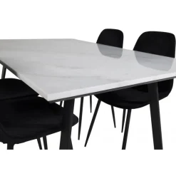 Estelle Spisebordssæt - Sort og Hvid