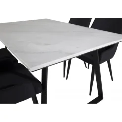 Estelle Spisebordssæt - Sort og Hvid