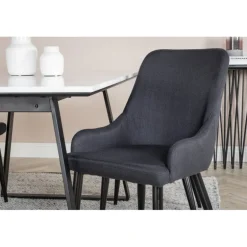 Estelle Spisebordssæt - Sort og Hvid