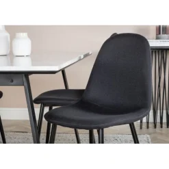 Estelle Spisebordssæt - Sort og Hvid