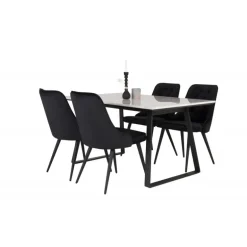 Estelle Spisebordssæt - Sort og Hvid