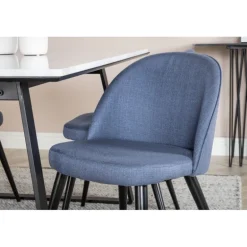 Estelle Spisebordssæt - Sort, Blå og Hvid