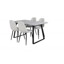 Estelle Spisebordssæt - Sort og Hvid