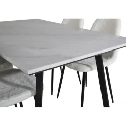 Estelle Spisebordssæt - Sort og Hvid