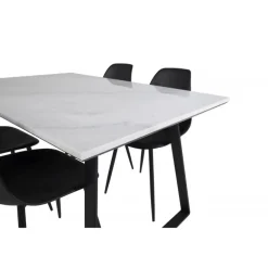 Estelle Spisebordssæt - Sort og Hvid