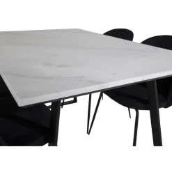 Estelle Spisebordssæt - Sort og Hvid