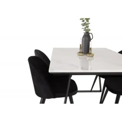 Estelle t Spisebordssæt - Sort og Hvid