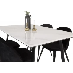 Estelle t Spisebordssæt - Sort og Hvid