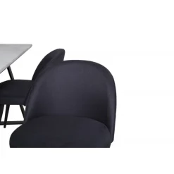 Estelle t Spisebordssæt - Sort og Hvid