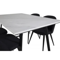 Estelle t Spisebordssæt - Sort og Hvid