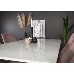 Estelle t Spisebordssæt - Sort, Pink og Hvid