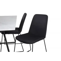 Estelle t Spisebordssæt - Sort og Hvid