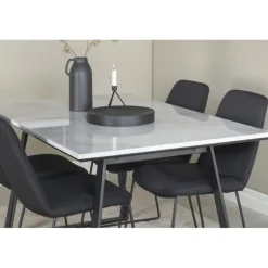 Estelle t Spisebordssæt - Sort og Hvid