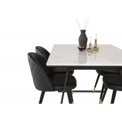 Estelle t Spisebordssæt - Sort og Hvid