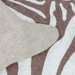 Etosha Vaskbart tæppe Imiteret Tiger Pels - Brun