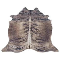 Etosha Vaskbart tæppe Imiteret koskind - Brun