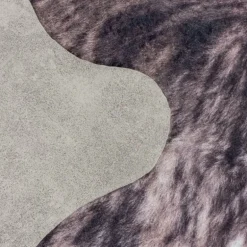 Etosha Vaskbart tæppe Imiteret koskind - Brun