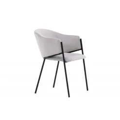 Evelina Spisebordsstol - Sort og Grå