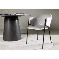 Evelina Spisebordsstol - Sort og Grå