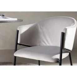 Evelina Spisebordsstol - Sort og Grå