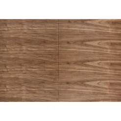 EVERTON Spisebord med udtræk, Valnød / Sort