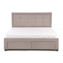 EVORA seng 160x200cm med skuffer til opbevaring - Grå