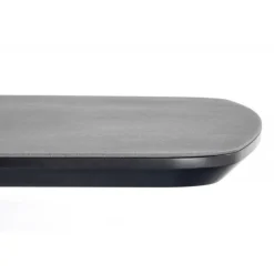 FANGOR Spisebord med udtræk, - top - MørkeGrå, ben - Sort