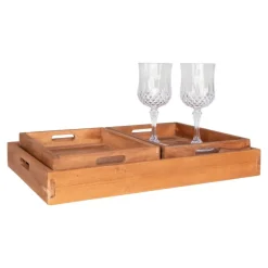 Faro Bakke - 3 bakker i teaktræ