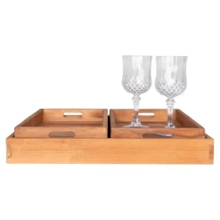 Faro Bakke - 3 bakker i teaktræ